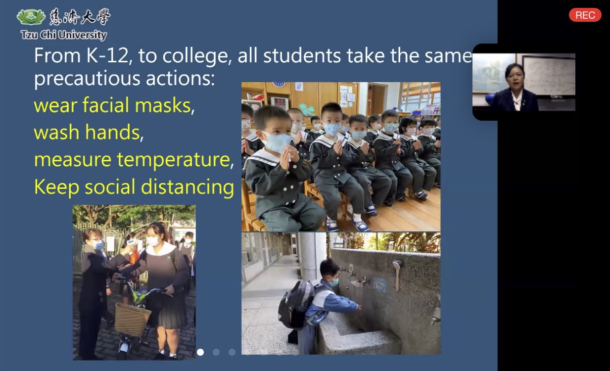 Visual on COVID-19 safety precautions for students